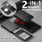 SUTENI H19 For Samsung Galaxy S25 Ultra Magnetic Case Waxy Texture Card Slots Leather Back Phone Cover - Black - 5