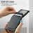 SUTENI H19 For Samsung Galaxy S25 Ultra Magnetic Case Waxy Texture Card Slots Leather Back Phone Cover - Black - 7