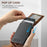 SUTENI H19 For Samsung Galaxy S24+ Magnetic Case Waxy Texture Card Slots Leather Back Phone Cover - Brown - 7