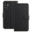 For Samsung Galaxy A15 4G / Galaxy A15 5G Leather Case Wallet Stand Solid Color Anti Drop Phone Cover - Black - 1