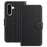 For Samsung Galaxy A36 5G Leather Case Wallet Stand Solid Color Anti Drop Phone Cover - Black - 1