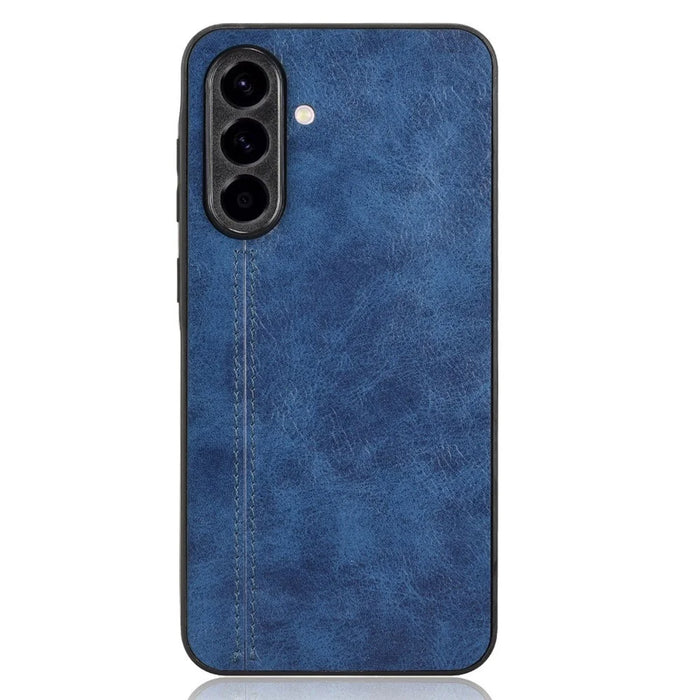 For Samsung Galaxy A56 5G Case Leather + TPU + PC Phone Cover Stitching Line - Blue - 2