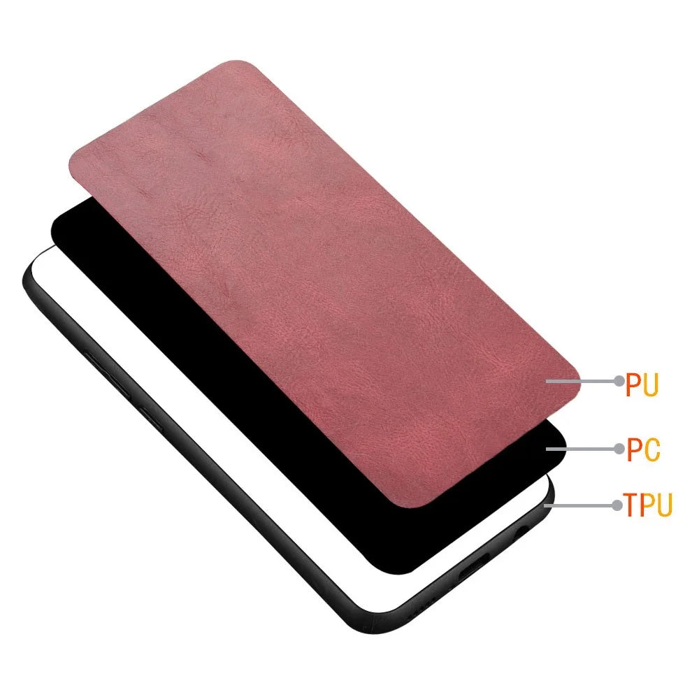 For Samsung Galaxy S25 Ultra Case Leather + TPU + PC Phone Cover Stitching Line - Red - 3