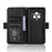 For Realme 14 Pro 5G Leather Case Phone Wallet Cover with Multiple Card Slots - Black - 5