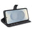For Samsung Galaxy S25 Edge Stand Case Anti-Scratch Calf Texture Leather Phone Cover - Black - 3