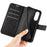 For Samsung Galaxy S25 Edge Stand Case Anti-Scratch Calf Texture Leather Phone Cover - Black - 5