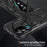 For Samsung Galaxy S25 Magnetic Case Lens Kickstand PC + TPU Shockproof Phone Cover - Black - 2