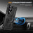 For Samsung Galaxy S25 Magnetic Case Lens Kickstand PC + TPU Shockproof Phone Cover - Black - 5
