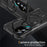 For Samsung Galaxy S25+ Magnetic Case Lens Kickstand PC + TPU Shockproof Phone Cover - Black - 6