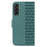 For Samsung Galaxy A36 5G Case Rhombus Pattern Leather Wallet Phone Cover - Green - 7