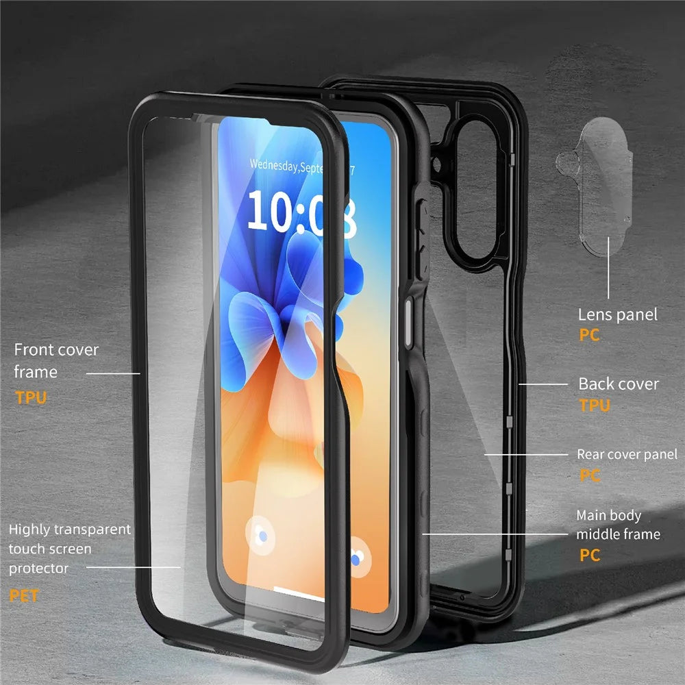 REDPEPPER A Series For Samsung Galaxy A26 5G IP68 Phone Case Clear Back Waterproof Cover - 3