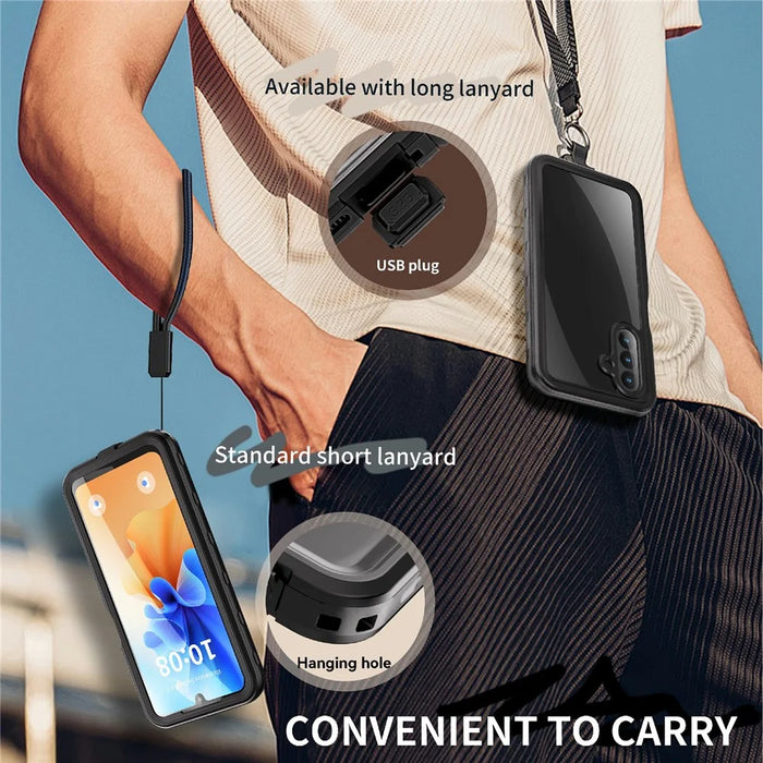 REDPEPPER A Series For Samsung Galaxy A26 5G IP68 Phone Case Clear Back Waterproof Cover - 7