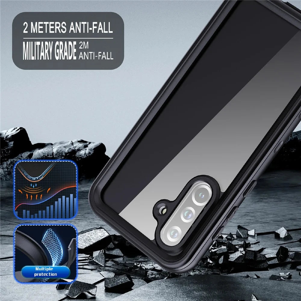 REDPEPPER A Series For Samsung Galaxy A36 5G IP68 Phone Case Clear Back Waterproof Cover - 6