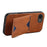DENIOR For iPhone 17e / 16e Case Card Holder Kickstand Leather + PC + TPU Phone Cover - Brown - 3