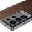 For Samsung Galaxy S23 Ultra Case Anti Drop Textured Waxy PU Leather Coated PC Phone Cover - Black - 5