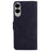 For Samsung Galaxy S25 Edge Case Solid Color Leather Wallet Phone Cover - Black - 7