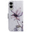 For Samsung Galaxy S25 Edge Wallet Case Pattern Print Leather Phone Cover - Pink Flower - 7