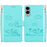 For Samsung Galaxy S25 Edge Case RFID Blocking Kitten Pattern TPU + PU Leather Phone Cover - Green - 1