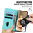 For Samsung Galaxy S25 Edge Case RFID Blocking Kitten Pattern TPU + PU Leather Phone Cover - Green - 3