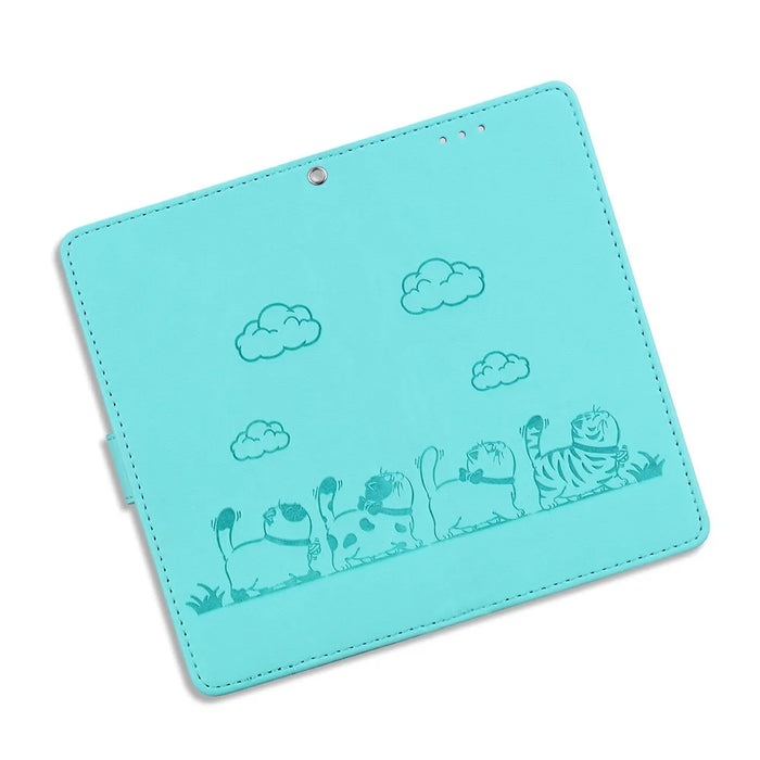 For Samsung Galaxy S25 Edge Case RFID Blocking Kitten Pattern TPU + PU Leather Phone Cover - Green - 5
