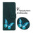 For Samsung Galaxy S25 Edge Stand Case PU Leather Phone Cover Butterfly Printed - Green - 5