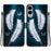 For Samsung Galaxy S25 Edge Case Pattern Printing Anti-Drop Leather Flip Wallet Phone Cover with Lanyard - White Butterfly Feather - 1