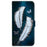 For Samsung Galaxy S25 Edge Case Pattern Printing Anti-Drop Leather Flip Wallet Phone Cover with Lanyard - White Butterfly Feather - 7