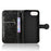 For iPhone 17e / 16e Wallet Case Dot Pattern Imprint PU Leather Phone Cover - Black - 4