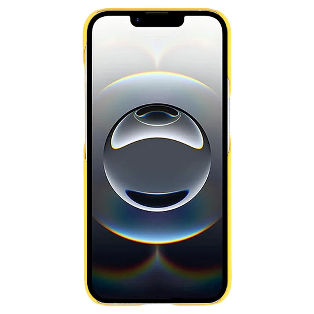 For iPhone 17e / 16e Case Hard PC Drop Proof Frosted Minimalist Phone Cover - Yellow - 2