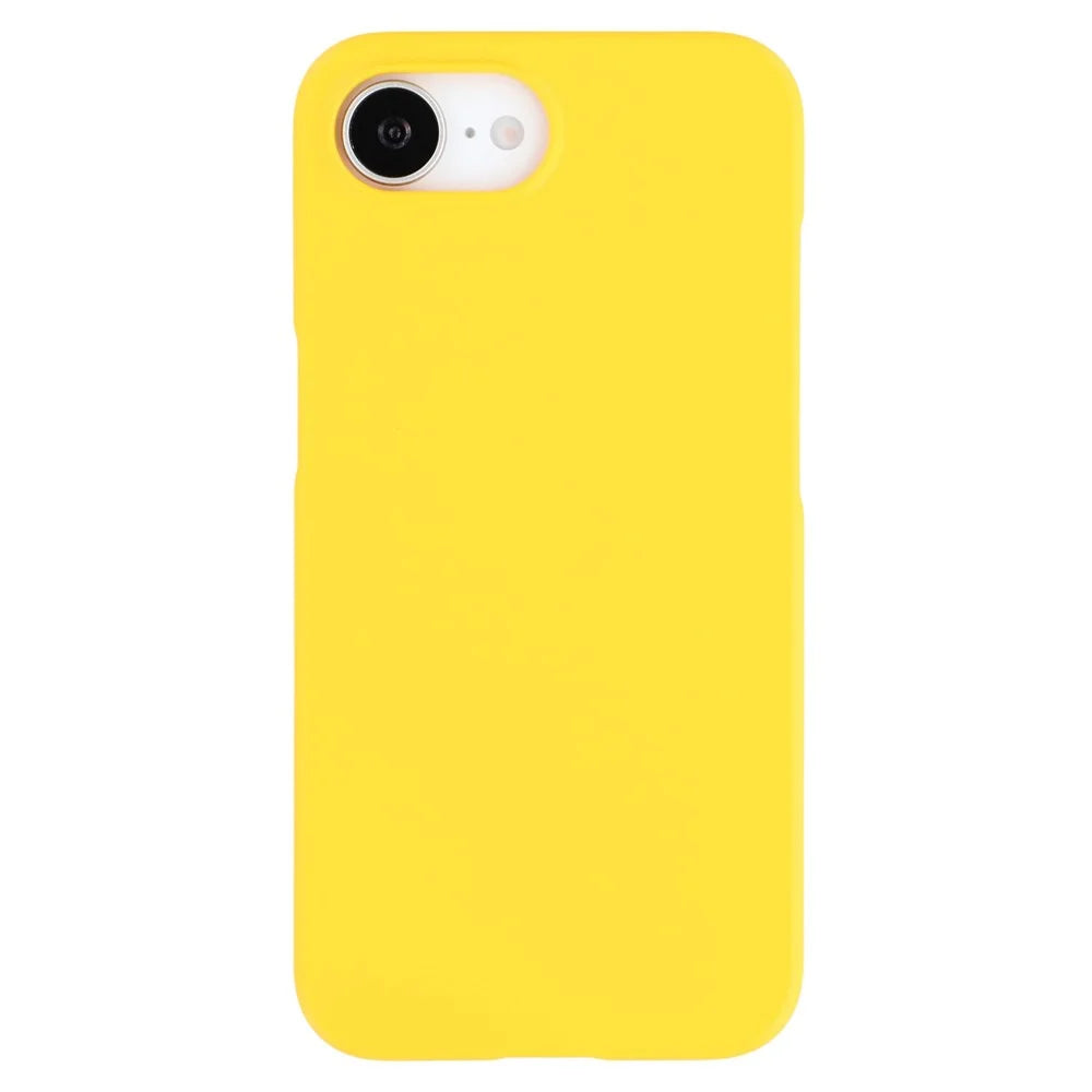 For iPhone 17e / 16e Case Hard PC Drop Proof Frosted Minimalist Phone Cover - Yellow - 3