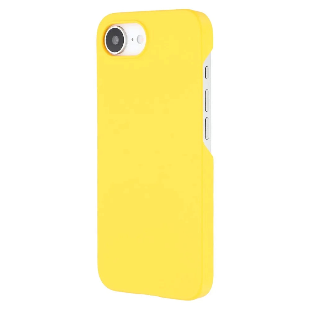 For iPhone 17e / 16e Case Hard PC Drop Proof Frosted Minimalist Phone Cover - Yellow - 4