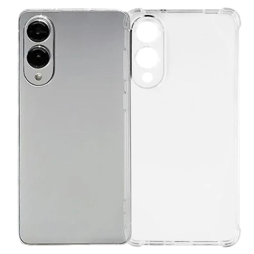 For Samsung Galaxy S25 Edge Phone Case Reinforced Four Corner Anti-Drop Clear TPU Cover - 1