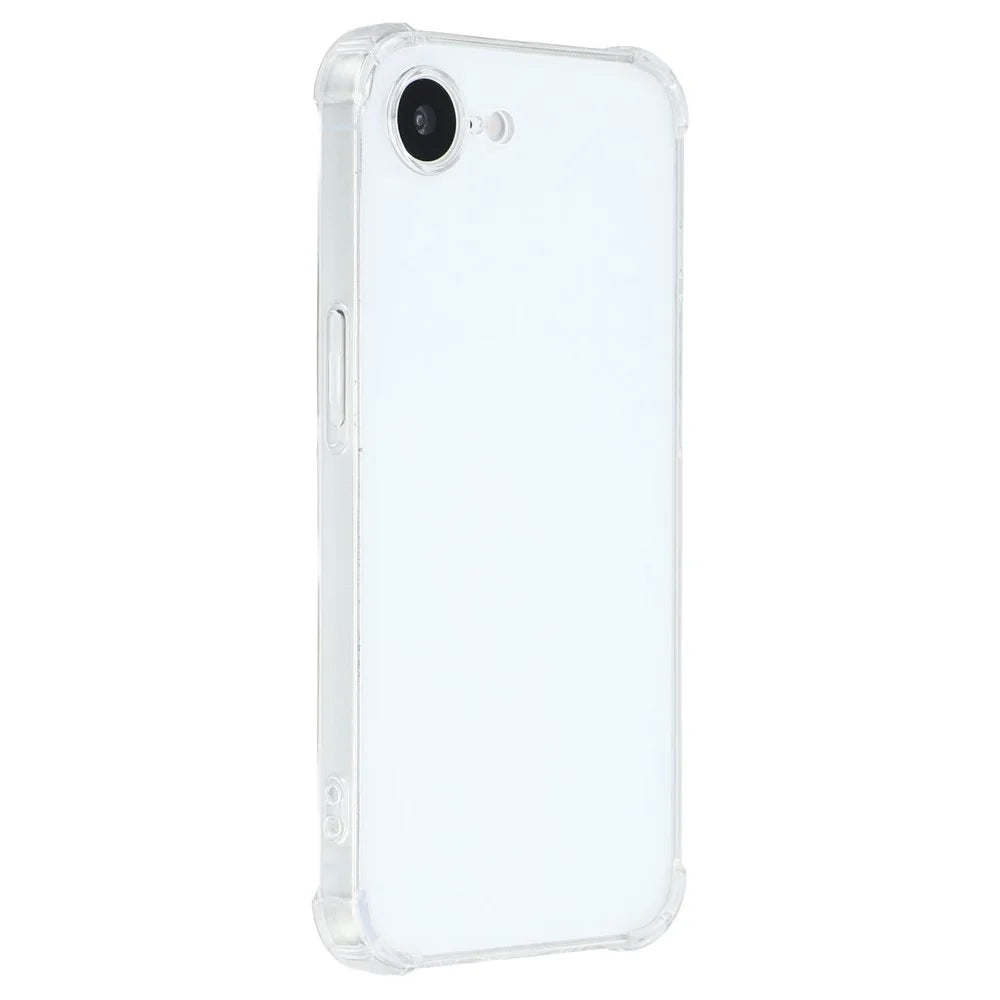 For iPhone 17e / 16e Phone Case Reinforced Four Corner Anti-Drop Clear TPU Cover - 1
