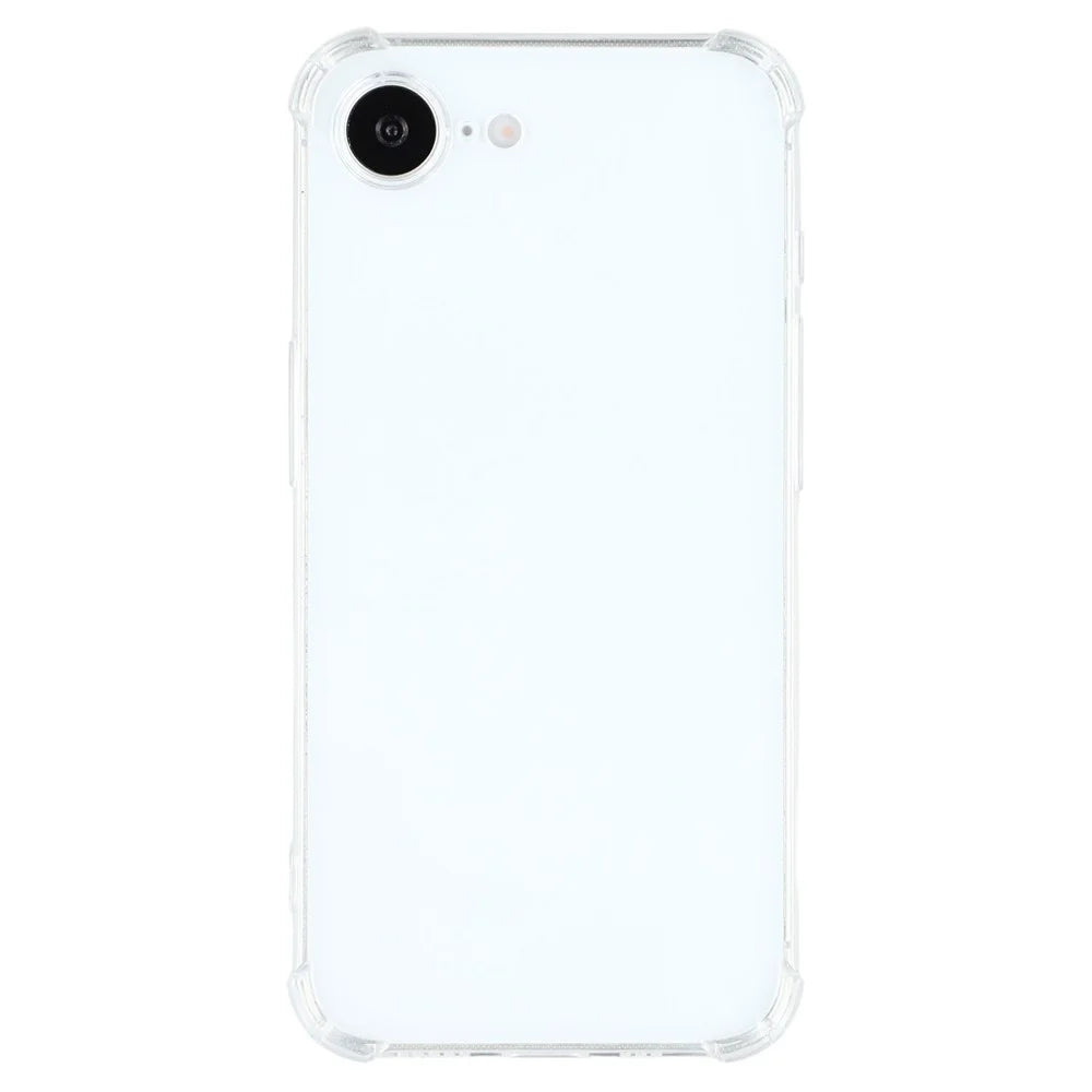 For iPhone 17e / 16e Phone Case Reinforced Four Corner Anti-Drop Clear TPU Cover - 3