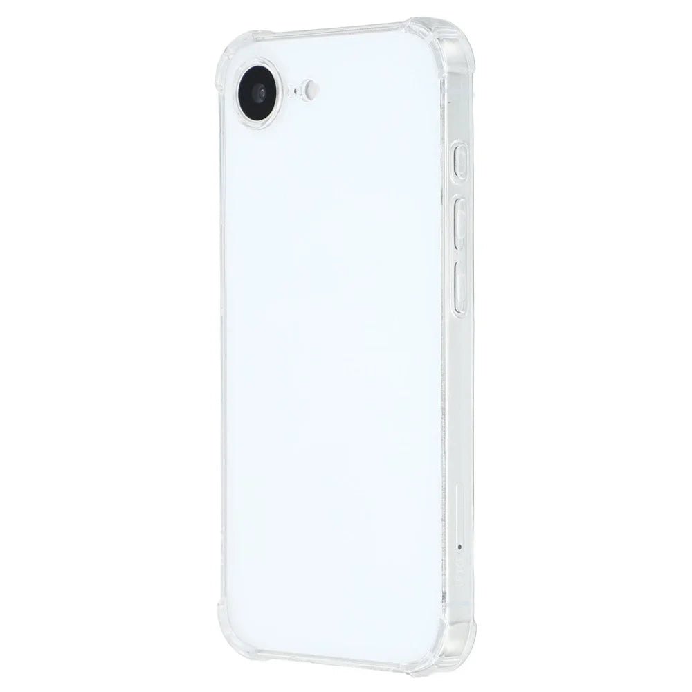 For iPhone 17e / 16e Phone Case Reinforced Four Corner Anti-Drop Clear TPU Cover - 4