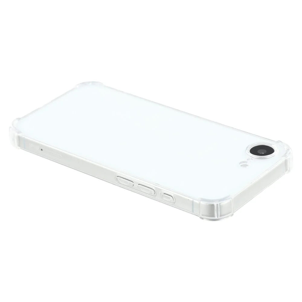 For iPhone 17e / 16e Phone Case Reinforced Four Corner Anti-Drop Clear TPU Cover - 5