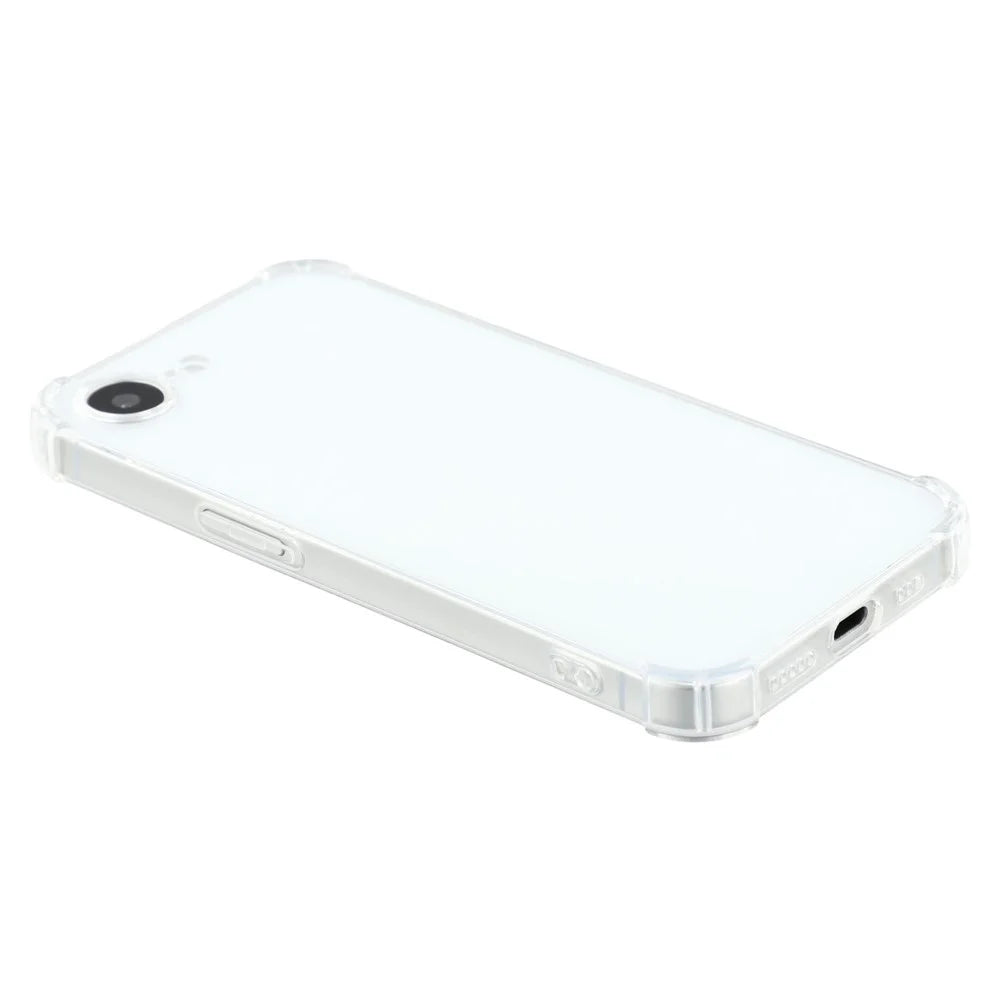 For iPhone 17e / 16e Phone Case Reinforced Four Corner Anti-Drop Clear TPU Cover - 6