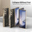 For Samsung Galaxy Z Fold6 5G Case PU Leather Coated PC Electroplated Phone Cover Built In Screen Protector - Black - 2