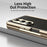 For Samsung Galaxy Z Fold6 5G Case PU Leather Coated PC Electroplated Phone Cover Built In Screen Protector - Black - 3