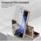 For Samsung Galaxy Z Fold5 5G Case PU Leather Coated PC Electroplated Phone Cover Built In Screen Protector - Brown - 6