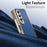 For Samsung Galaxy Z Fold4 5G Case PU Leather Coated PC Electroplated Phone Cover Built In Screen Protector - Blue - 2