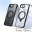 For iPhone 17e / 16e Phone Case Compatible with MagSafe Kickstand Matte Back Cover - Black - 2