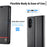 LC.IMEEKE For Samsung Galaxy S25+ Case Carbon Fiber Texture Phone Cover Stand Card Holder - Horizontal Stripe - 4