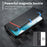 LC.IMEEKE For Samsung Galaxy S25+ Case Carbon Fiber Texture Phone Cover Stand Card Holder - Horizontal Stripe - 6