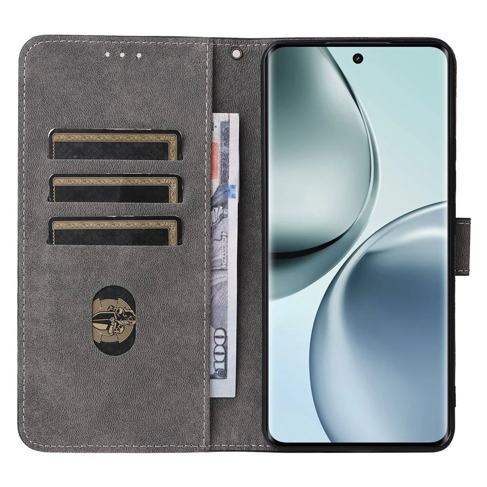 For Realme 14 Pro 5G Case Wallet RFID Blocking PU Leather Cover Viewing Stand - Green - 2