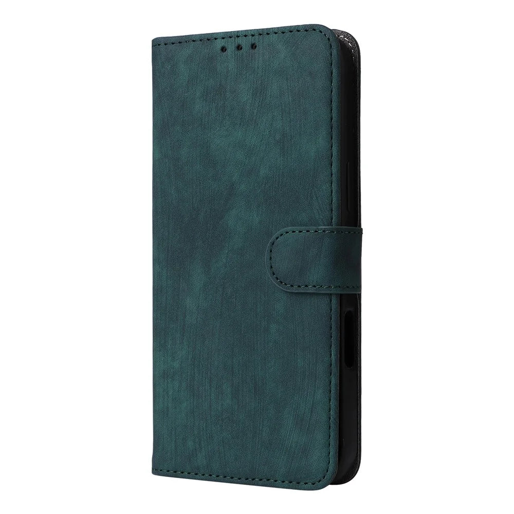 For Realme 14 Pro 5G Case Wallet RFID Blocking PU Leather Cover Viewing Stand - Green - 6