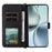 For Realme 14 Pro 5G Wallet Case with Shoulder / Wrist Strap Leather Phone Cover Stand - Black - 2