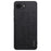 For iPhone 17e / 16e Case Wood Texture PU Leather Coated PC TPU Phone Cover - Black - 1