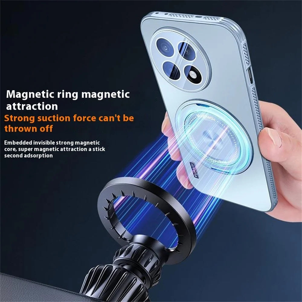 For OnePlus Ace 5 5G Magnetic Case Kickstand TPU PC Heat Dissipation Phone Cover - Blue - 3