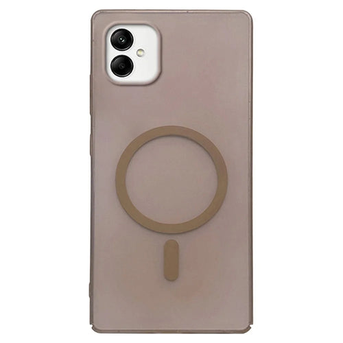 For Samsung Galaxy A05 4G Magnetic Case Frosted PC Phone Cover - Desert Gold - 1